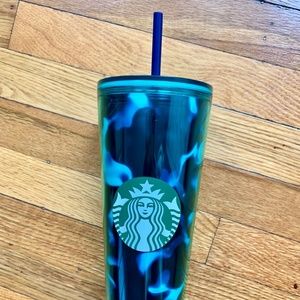 Starbucks Blue Tortoise Shell Tumbler